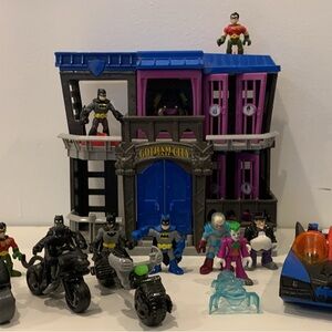 Imaginext Gotham City Playset with extra vehicles and characters